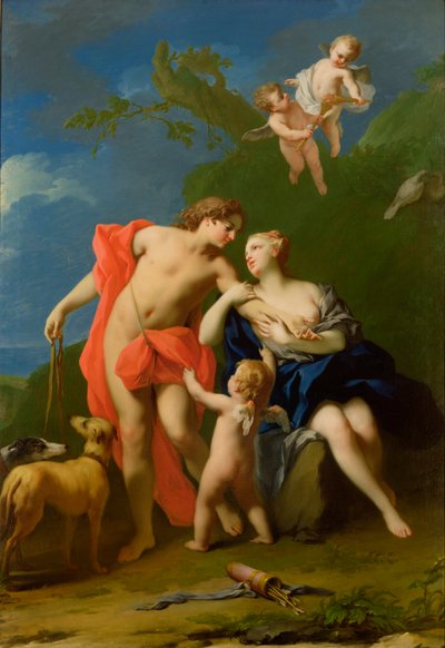 Venere e Adone da Jacopo Amigoni